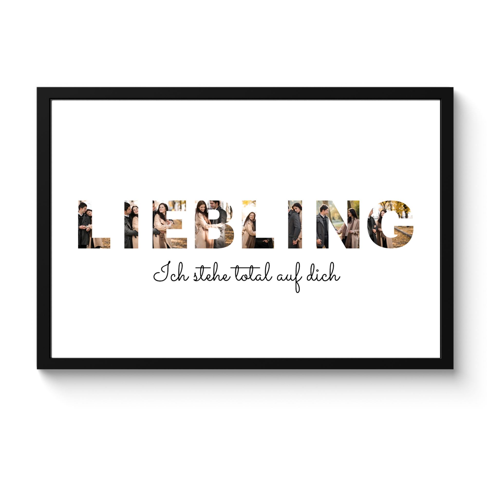 Poster mit Rahmnen Liebling