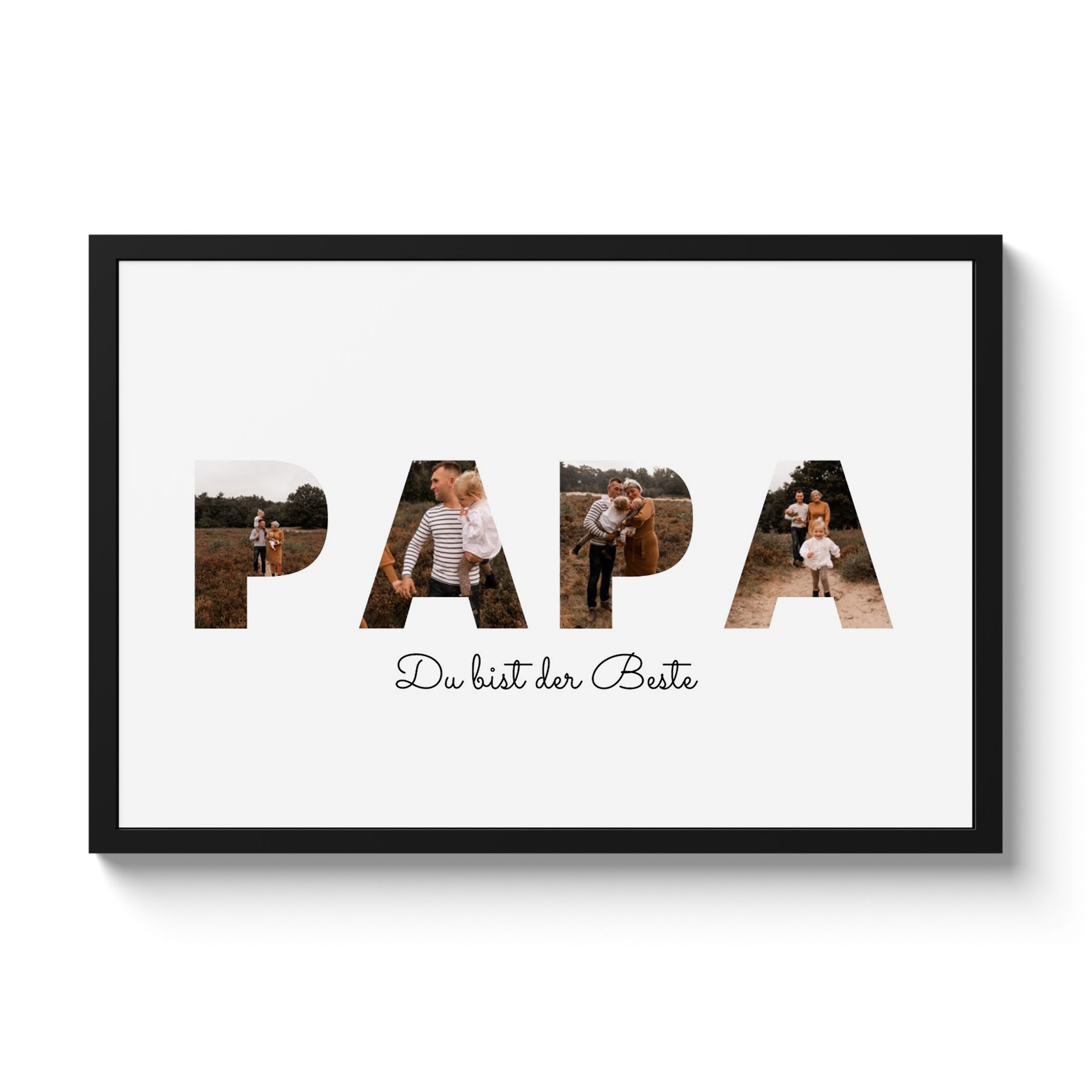 Buchstaben Collage - Papa