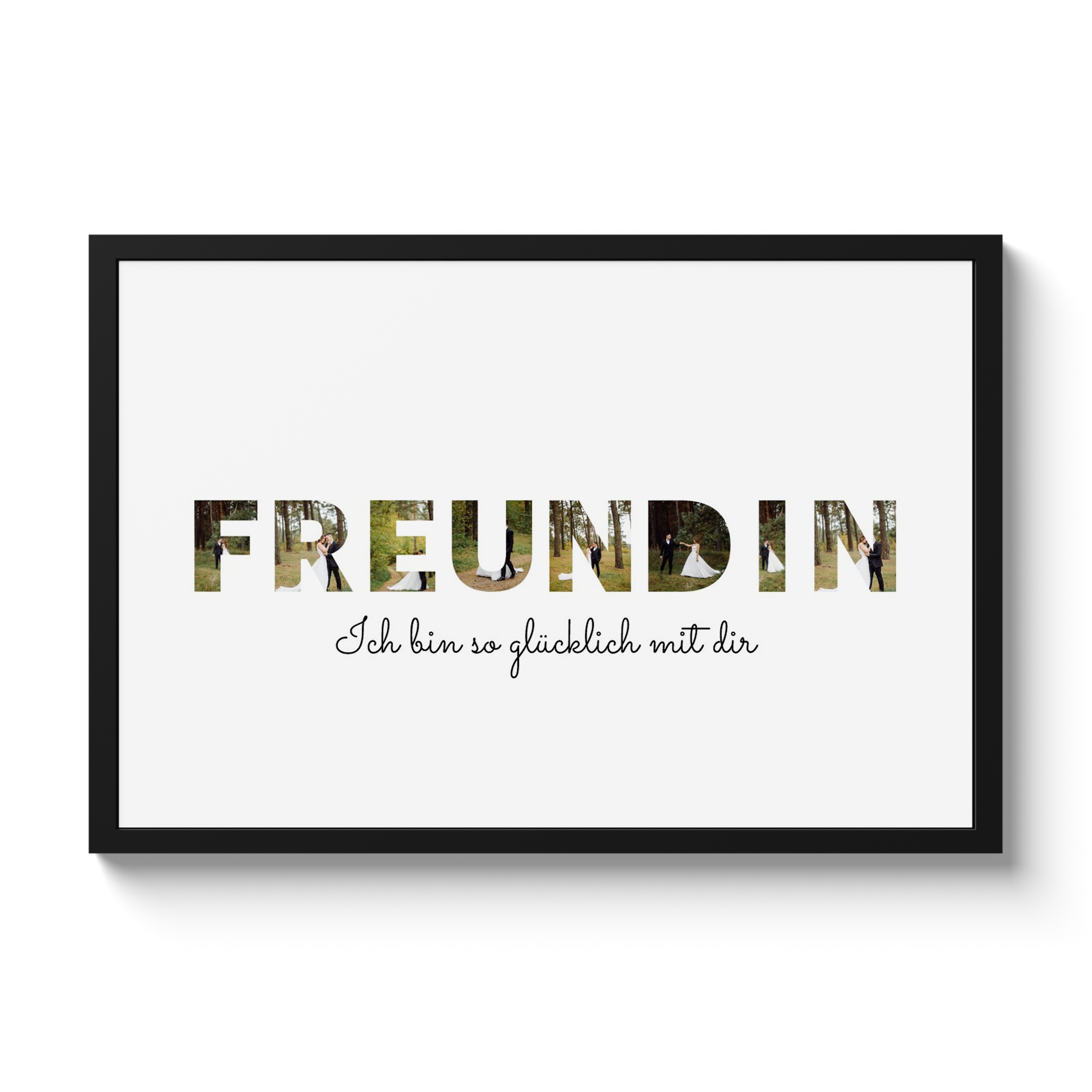 Buchstaben Collage - Freundin