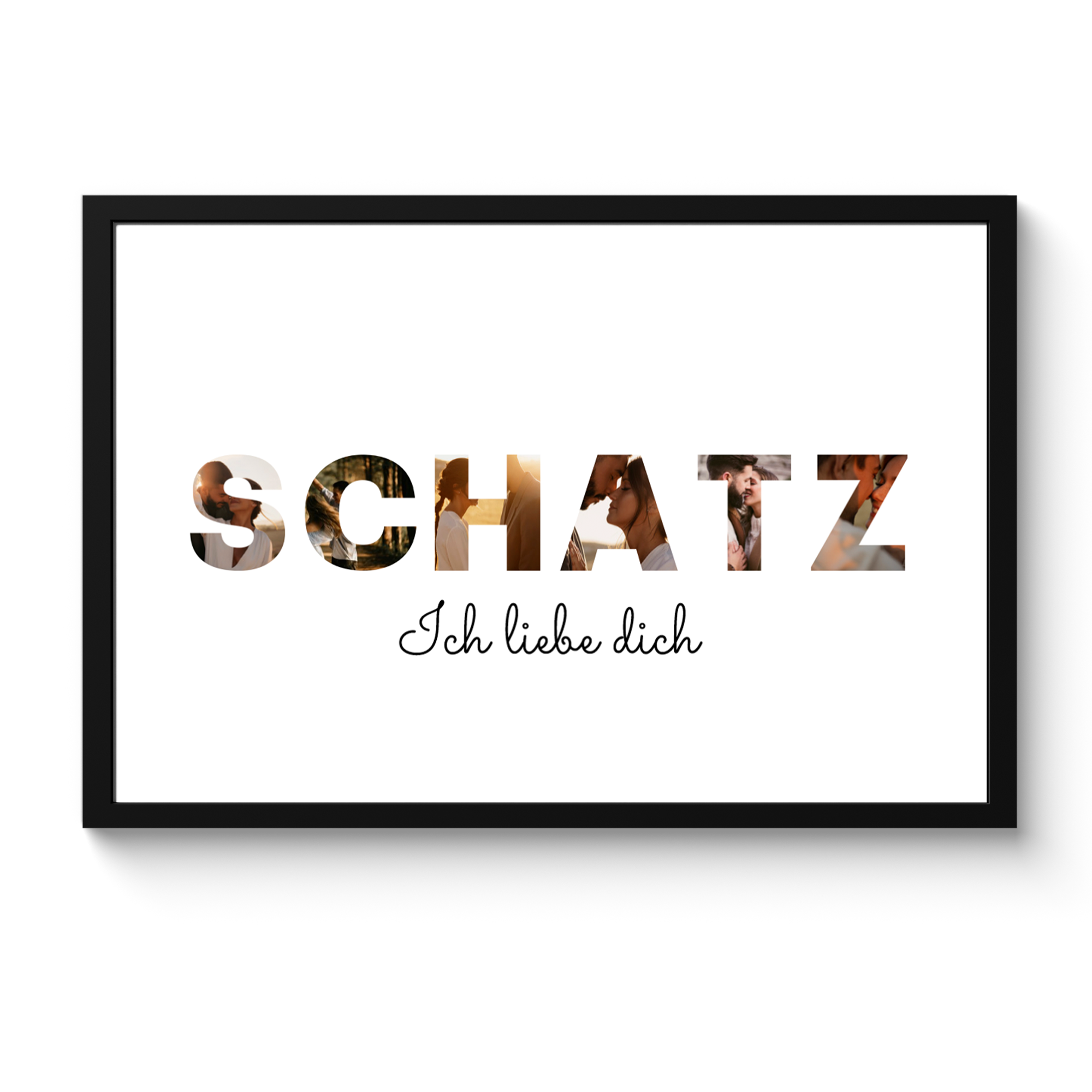 Poster mit Rahmen Schatz