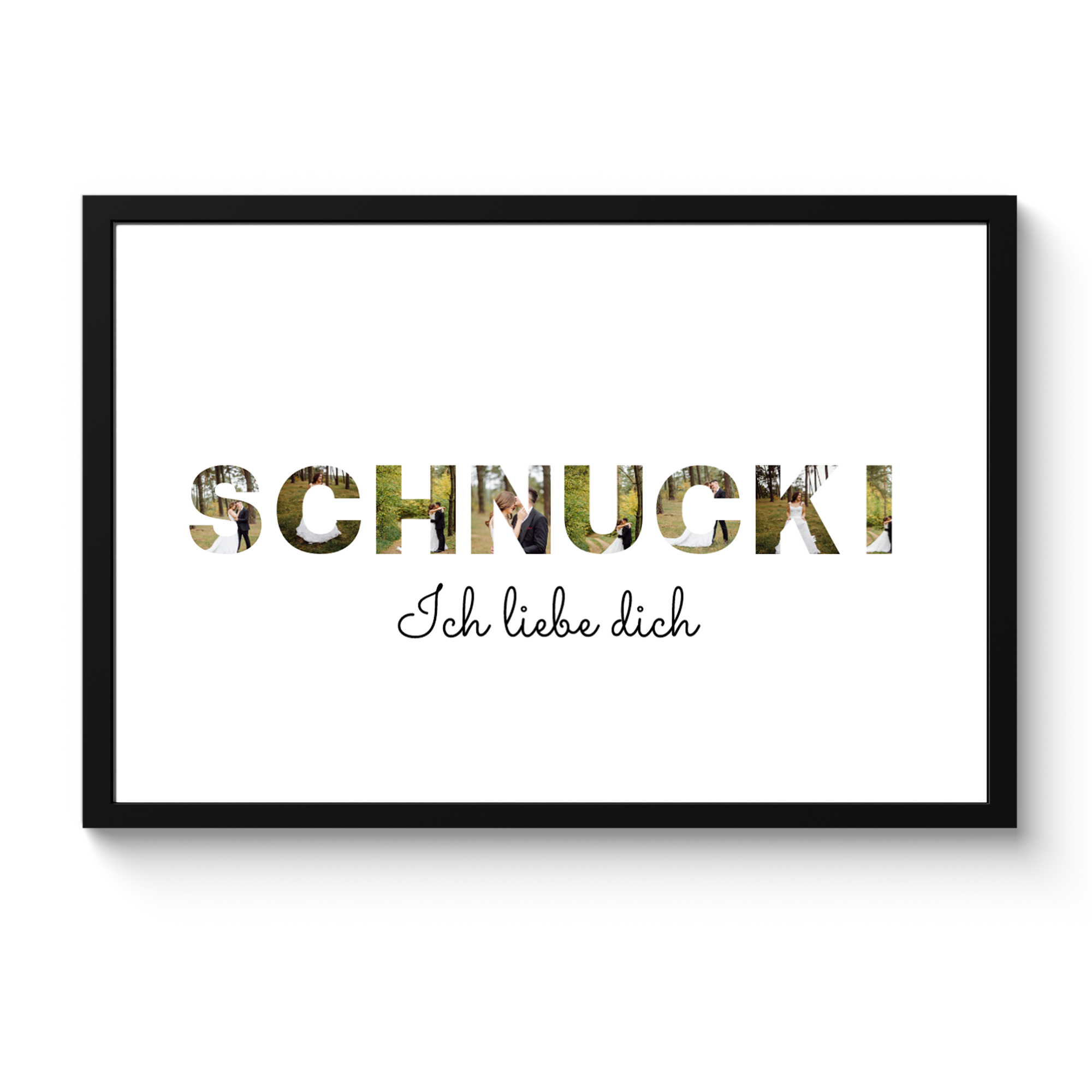 Poster mit Rahmen Schnucki