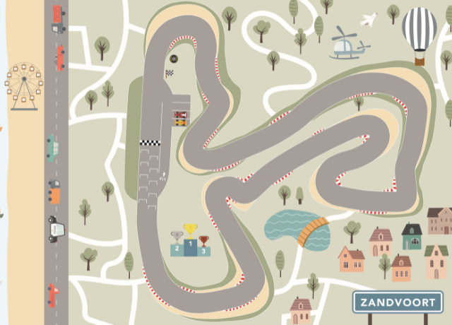 Spielmatte Zandvoort - Rennen - Rennstrecke